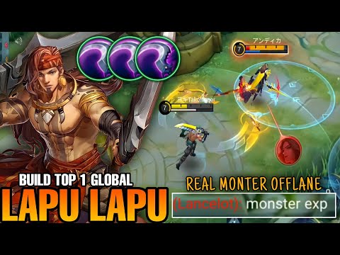 75% Win Rate Lapu Lapu!! Real Monster Offlane - Build Top 1 Global Lapu Lapu ~ Gameplay Exp