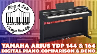Video thumbnail for Yamaha Arius YDP 144 vs 164 Digital Piano Comparison and Demo - The Best Budget Digital Keyboards by Alamo Music Center - Pianos and Keyboards