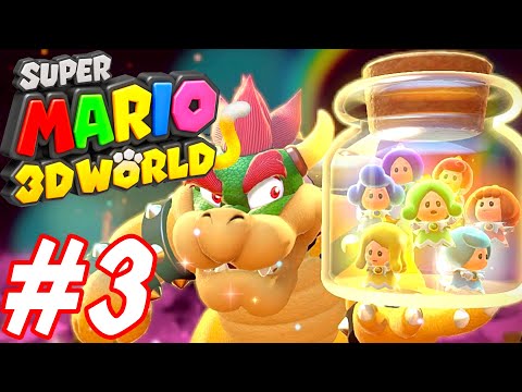 Super Mario 3D World - Gameplay Walkthrough 100% Completion PART 3
