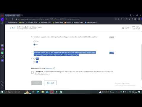 Self review: Build a functional program Coursera | Programming with JavaScript Meta