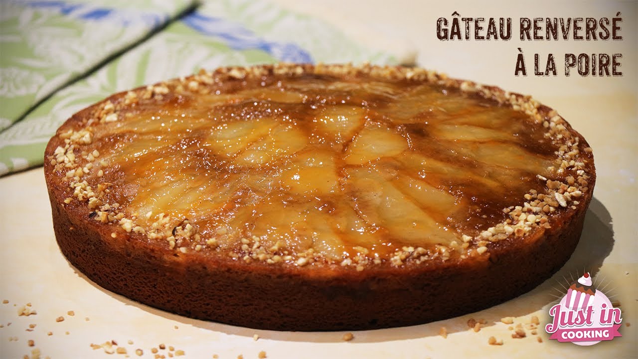 Recette de Gâteau Renversé à la Poire et à la Farine de Châtaigne