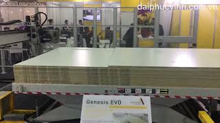 Dây chuyền máy gia công cnc trung. Gia công ván mdf mfc tự đông từ a đến z