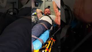 XDcuff Limb Restraint Deployment, stretcher integrated soft cuffs. For EMS providers.