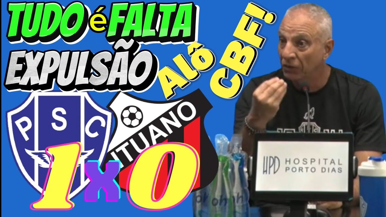 ARBITRAGEM NÃO TÁ LEGAL! Desabafa o Téc. Márcio Fernandes após Paysandu 1 x 0 Ituano - Brasileirão B