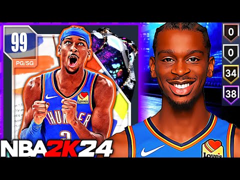 LEVEL 40 DARK MATTER SHAI GILGEOUS ALEXANDER GAMEPLAY! WHAT DO I SAY ABOUT SGA IN NBA 2K24 MyTEAM?