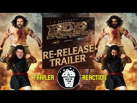 RRR Rerelease Trailer reaction NTR, Ram Charan, Ajay Devgn, Alia Bhatt,  SS Rajamouli 