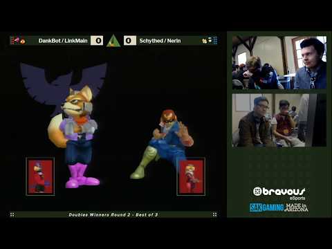 Smash Camp 2019 Doubles Winners Round 2 - DankBot/LinkMain (Red) vs Schythed/Nerin (Blue)