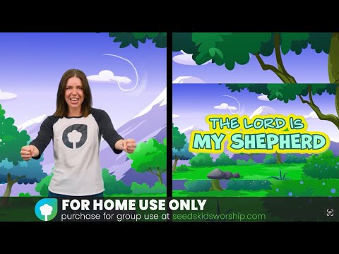 Psalm 23:1-3 - The Lord is My Shepherd (Hand Motions)