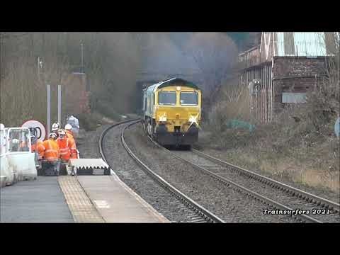 Freightliner Class 66 No. 66602 on 6F33 Bredbury - Runcorn F.L @ Hyde Central on 05.02.21 - HD