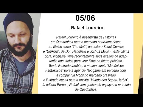 Desenvolvendo Narrativas Humanas - Live com o desenhista Rafael Loureiro