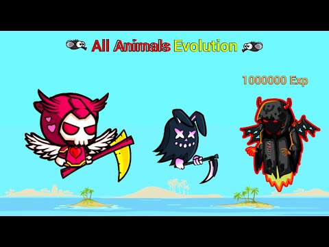 All Animals Evolution to Valentines Reaper (EvoWorld.io)