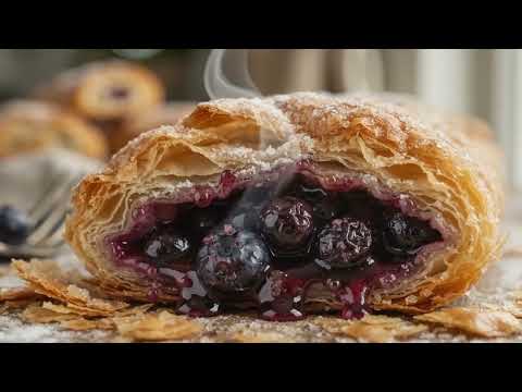 Crunchy Blueberry Strudels