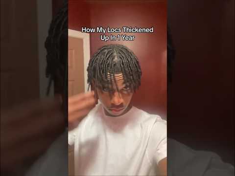 How my locs thickened in 1 Year CRAZY transformation! 🌴 #shorts #naturalhair #hairtips