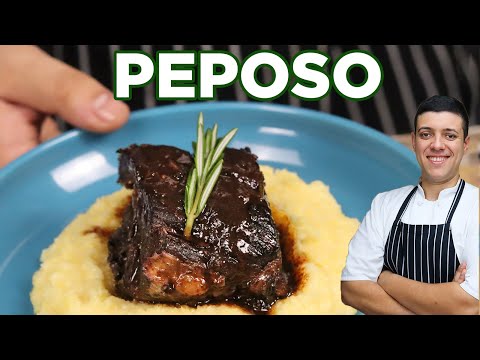 The Best Peposo | Tuscan Black Pepper Stew with Polenta by Lounging with Lenny