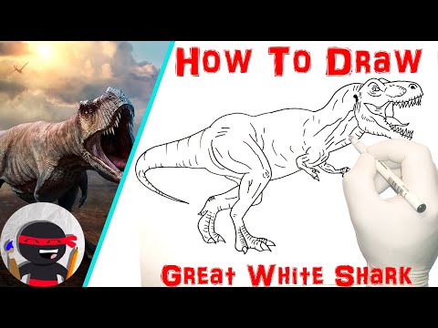 How To Draw The T-Rex | Easy, Step By Step Tutorials For Beginners