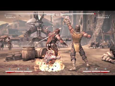 Mortal Kombat X SCORPION VS ERRON BLACK