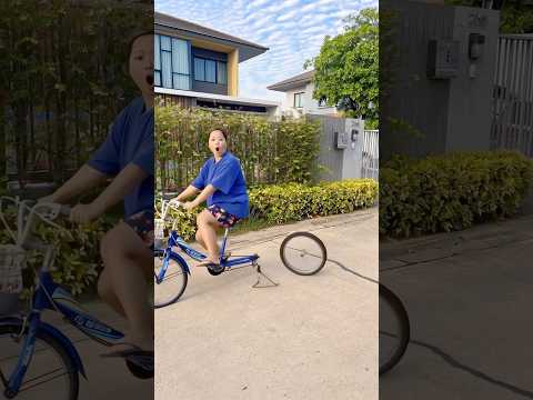 ปั่นจักรยานวันเเรกจนล้อหลุด!!