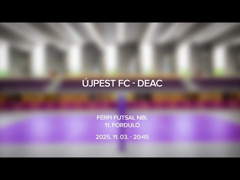 Újpest FC - DEAC, Férfi Futsal NBI., 11. forduló