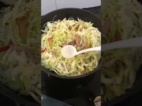Bắp cải xào thịt