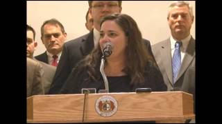Senator Jolie Justus (D-Kansas City) l Press Conference on Criminal Code