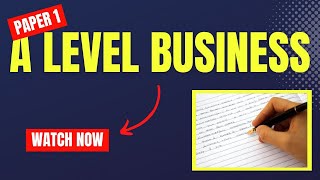 A Level Business Paper 1 - 2023 - Edexcel