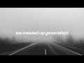 we the messed up generation || Tate McRae Lyrics