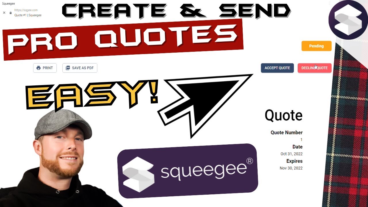 Create & Send Pro Quotations EASY! | With Squeegee App