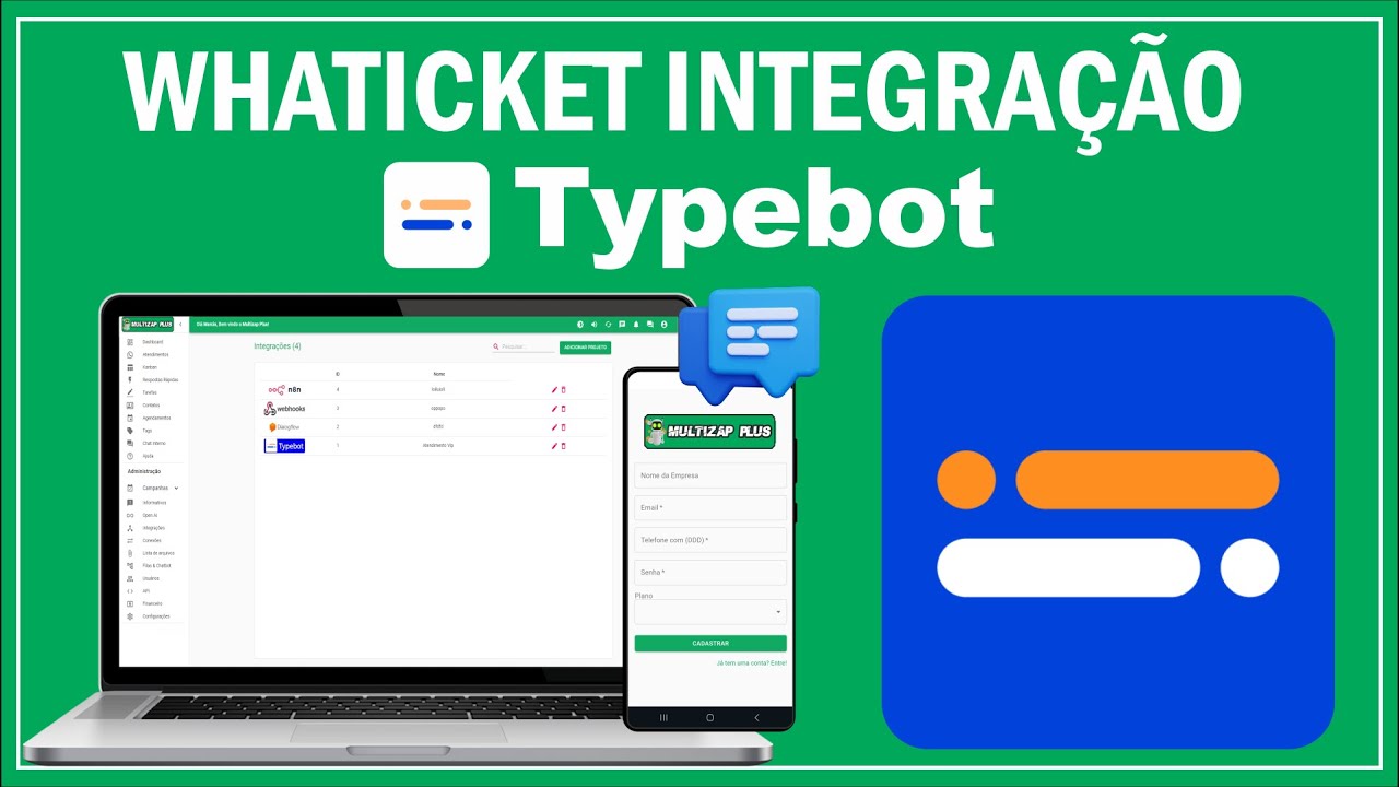 INTEGRAÇÃO TYPEBOT WHATICKET