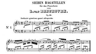 Beethoven - Bagatelles Opp. 33, 119 & 126 (Audio+Sheet) [Kovacevich]