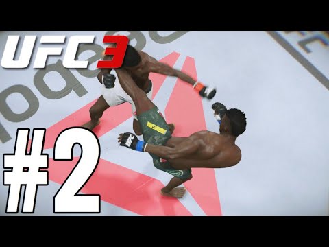 UFC 3 Flyweight Career Mode Walkthrough Part 2 - HEAD KICK KO!