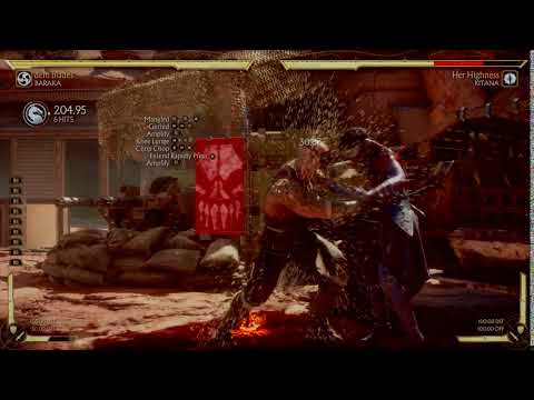 Baraka 21 hit Kombo with War Banner - MK11
