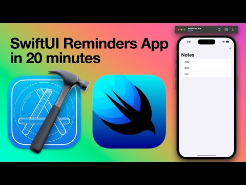 SwiftUI Reminders App in 20 minutes