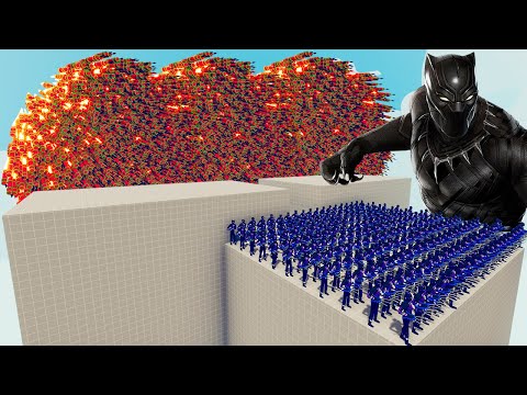 200x BLACK PANTHER + 1x GIANT vs EVERY GOD - Totally Accurate Battle Simulator TABS