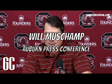 Will Muschamp - Auburn Press Conference, South Carolina Gamecocks