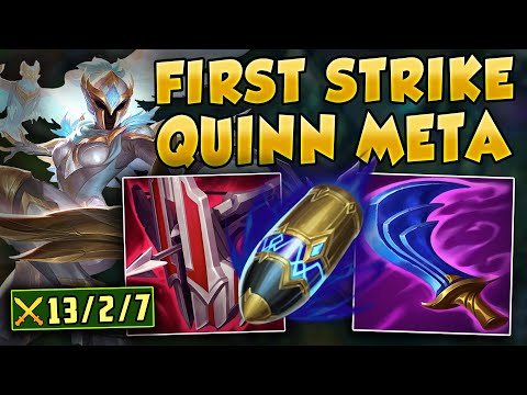 FIRST STRIKE MIGHT BE THE BEST RUNE FOR QUINN IN SEASON 12 (SNOWBALL QUICKLY) - League of Legends