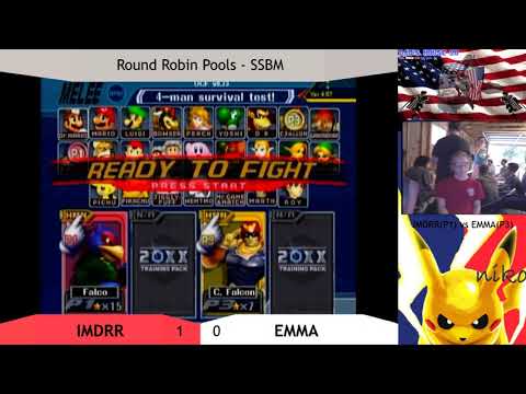EMMA 🐕 (C. Falcon) vs IMDRR (Falco) - SSBM Pools - Dad's House #20