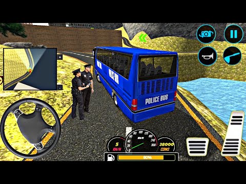 US Police Bus Mountain Driving Simulator 🚌 💥Gameplay 107 || Alpha Gameplay