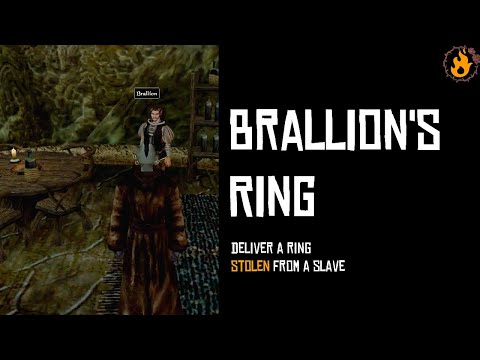 Brallions Ring (Bal Molagmer) - Thieves Guild Walkthrough (TES III Morrowind)
