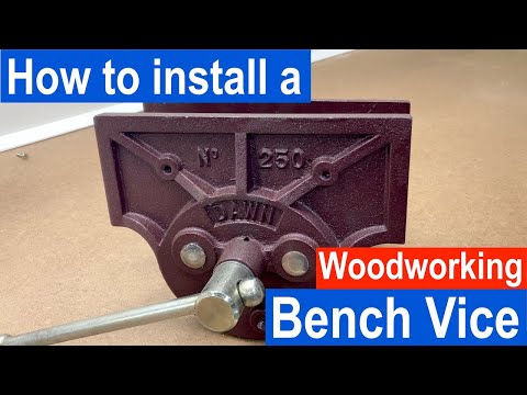 How to bench mount a woodworking bench vice | The Dawn No. 250