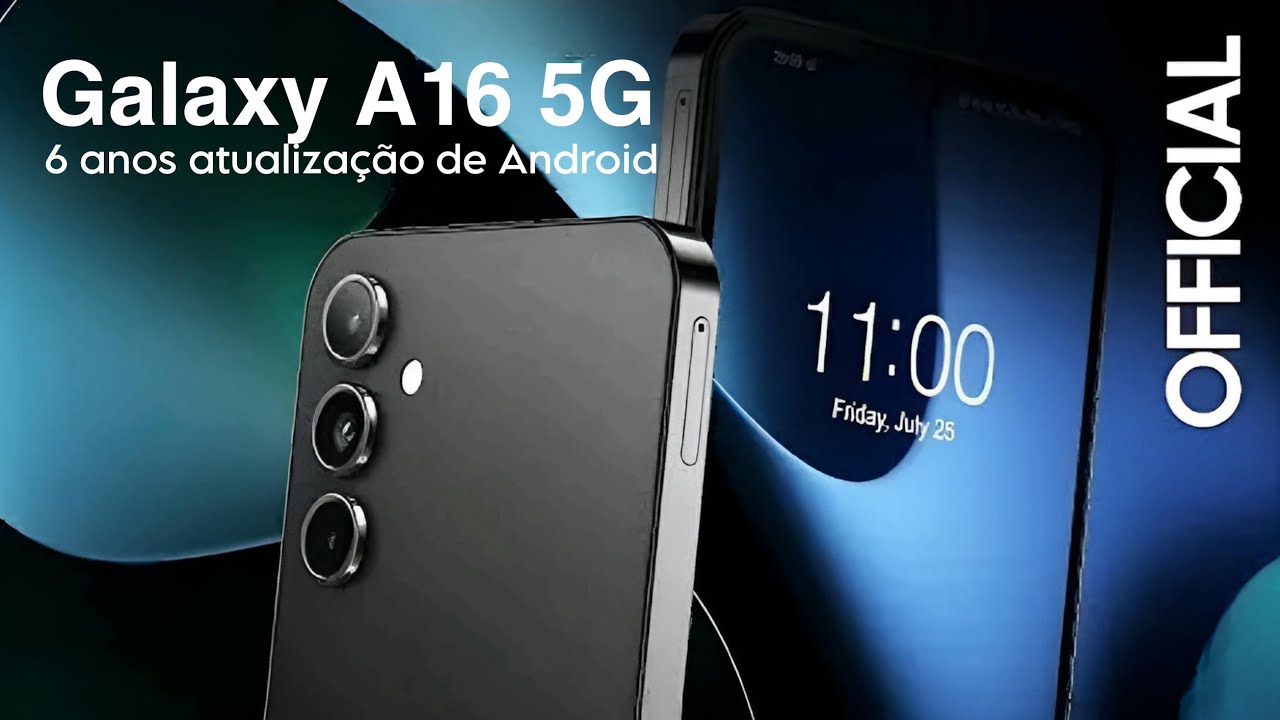 Galaxy A16 5G vaza completamente! Atualizações Android por 6 anos no celular mais barato da Samsung