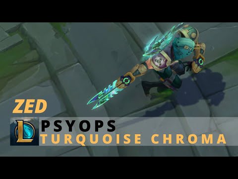 PsyOps Zed Turquoise Chroma - League Of Legends