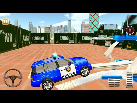 Grand Police Cargo Transport - Cars Parking On Trailer - Android Gameplay