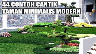 Contoh taman rumah minimalis modern