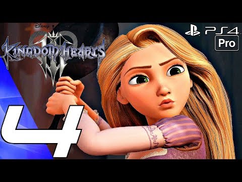 Kingdom Hearts 3 - English Walkthrough Part 4 - Tangled World (Full Game) PS4 PRO