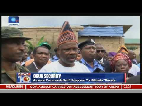 News@10: Militants In Ogun Disbanded By Airstrikes 01/08/16 Pt.2