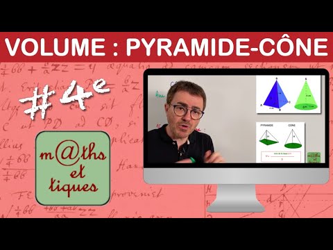 Calculer le volume d'une PYRAMIDE ou d'un CÔNE - Quatrième