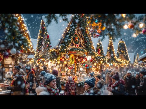 Heavy Snow Transforms Zurich Christmas Market on Opening Day 2024 into a Fairytale