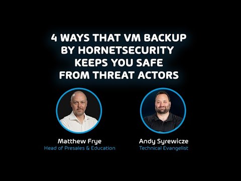 4 Ways That VM Backup by Hornetsecurity Keeps You Safe From Threat Actors