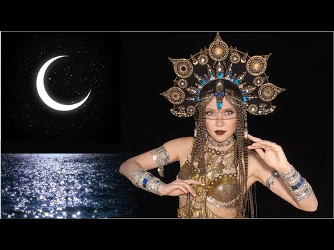 Dancing by the moon and ocean. Tribal fusion by Luna Deva.