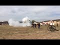 Reenactors Firing Cannon At Christmas At Old Ft Concho